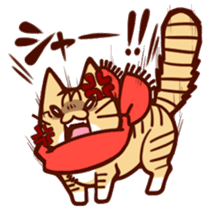 Scarf cat sticker #5815057