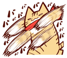 Scarf cat sticker #5815058