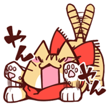 Scarf cat sticker #5815060