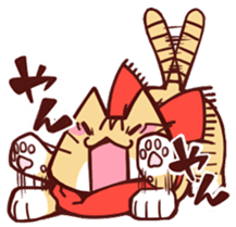 Scarf cat sticker #5815060