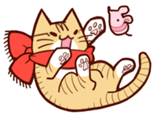 Scarf cat sticker #5815065