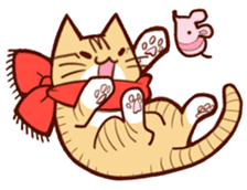 Scarf cat sticker #5815065