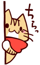 Scarf cat sticker #5815067