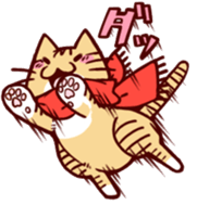 Scarf cat sticker #5815069