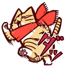 Scarf cat sticker #5815070