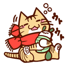 Scarf cat sticker #5815071