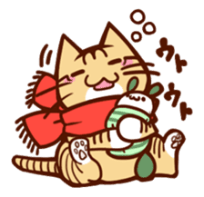 Scarf cat sticker #5815071