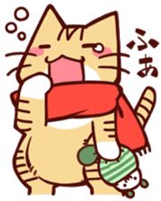 Scarf cat sticker #5815072