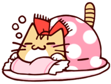 Scarf cat sticker #5815073