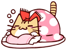 Scarf cat sticker #5815073