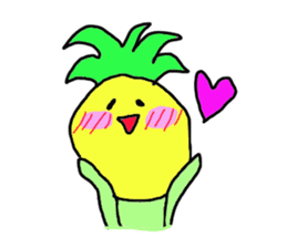 Pleasant pineapple sticker #5815959