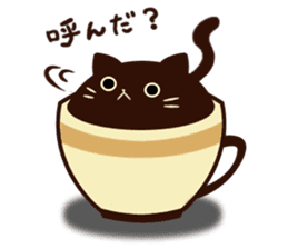 coffee cat sticker #5815963