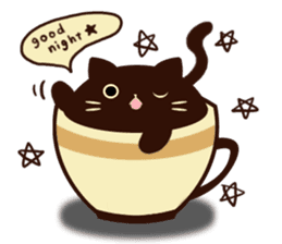 coffee cat sticker #5815964