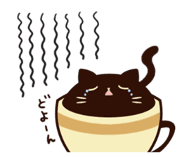 coffee cat sticker #5815968