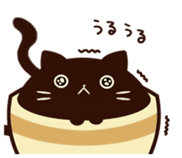 coffee cat sticker #5815969
