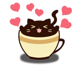 coffee cat sticker #5815976