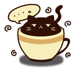 coffee cat sticker #5815978