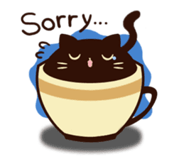coffee cat sticker #5815981