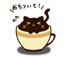 coffee cat sticker #5815982