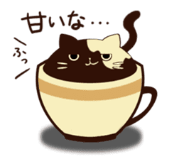 coffee cat sticker #5815983