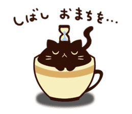 coffee cat sticker #5815984