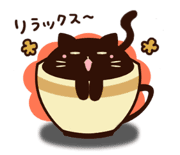 coffee cat sticker #5815986