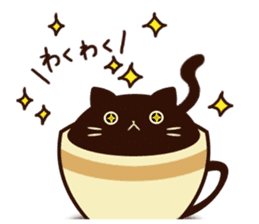coffee cat sticker #5815990