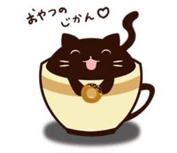 coffee cat sticker #5815996