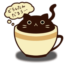 coffee cat sticker #5815998