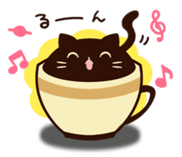 coffee cat sticker #5816000