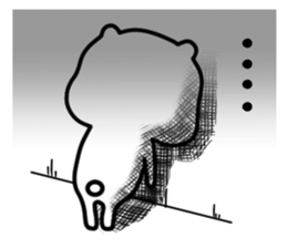 The white and cute bear sticker #5816668