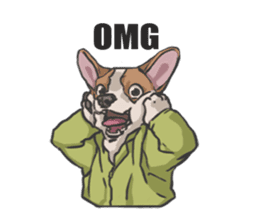 Hoodie series: Dog sticker #5816973