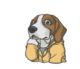 Hoodie series: Dog sticker #5816974