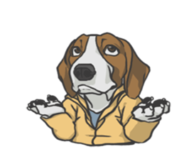 Hoodie series: Dog sticker #5816975