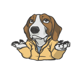 Hoodie series: Dog sticker #5816975