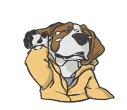 Hoodie series: Dog sticker #5816977