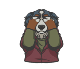 Hoodie series: Dog sticker #5816985