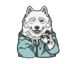 Hoodie series: Dog sticker #5816992