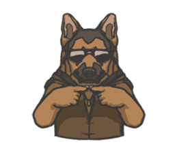 Hoodie series: Dog sticker #5817001
