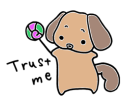 Marron of Dachshund - English version sticker #5817377