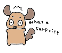 Marron of Dachshund - English version sticker #5817381