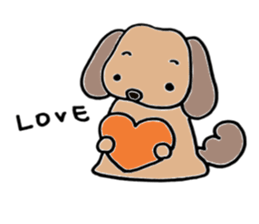 Marron of Dachshund - English version sticker #5817382