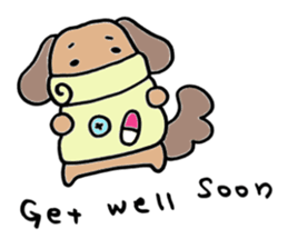 Marron of Dachshund - English version sticker #5817385