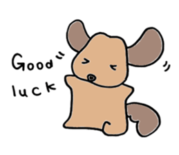 Marron of Dachshund - English version sticker #5817386