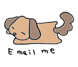 Marron of Dachshund - English version sticker #5817389