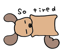 Marron of Dachshund - English version sticker #5817390