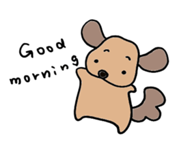 Marron of Dachshund - English version sticker #5817398