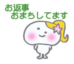 Girl with a ponytail! sticker #5817903