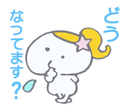 Girl with a ponytail! sticker #5817925