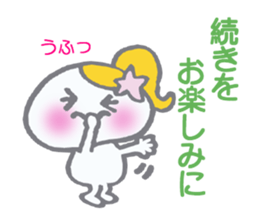 Girl with a ponytail! sticker #5817949